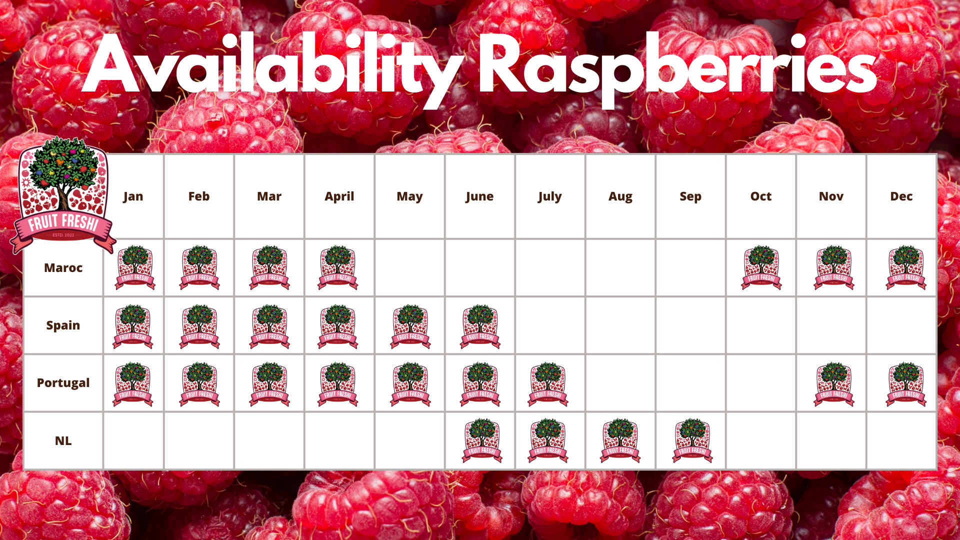 Availability Raspberries Fruit Freshi